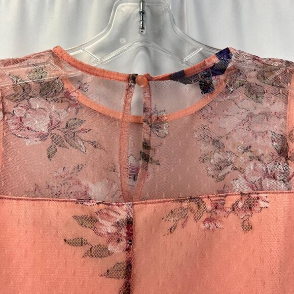 Apt. 9 Womens Multicolor Floral Sleeveless Round Neck Blouse Top Size Small - Picture 5 of 10